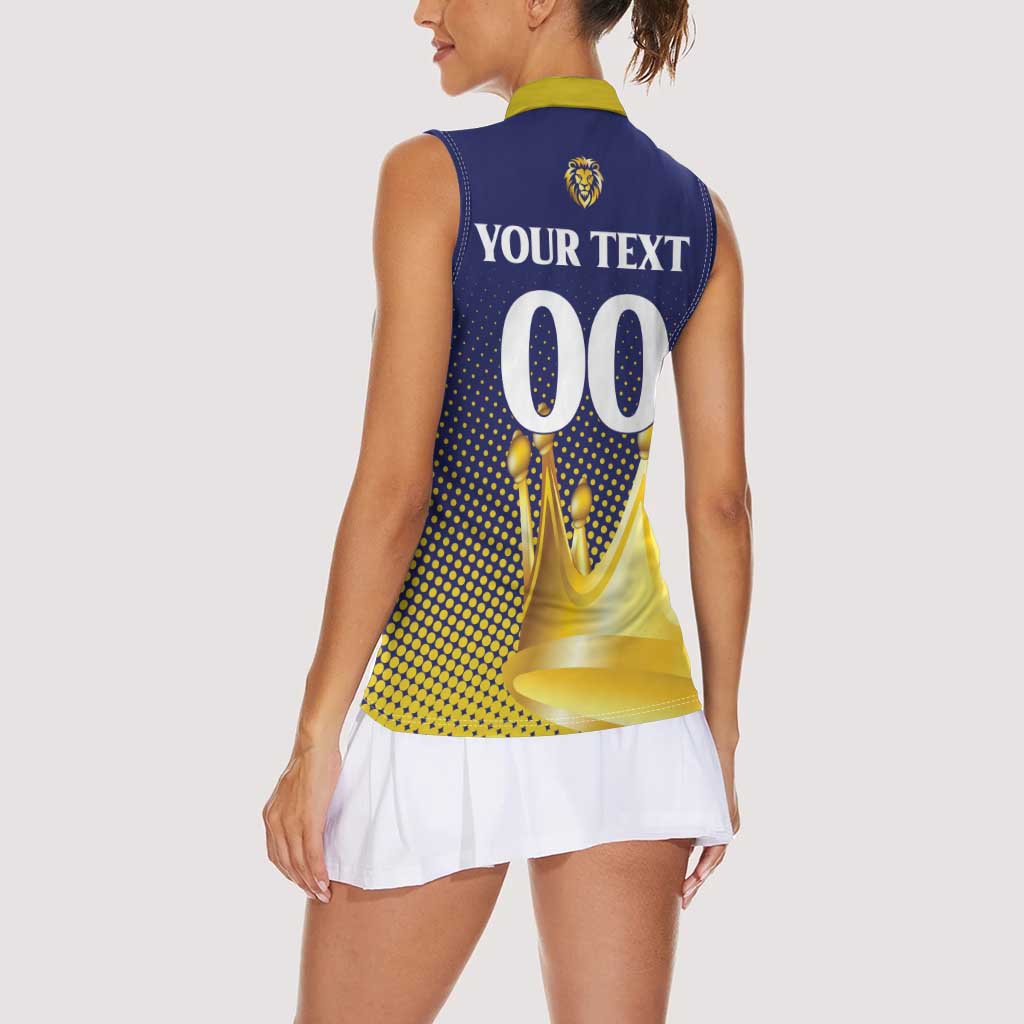 Custom Jaffna Cricket Kings Women Sleeveless Polo Shirt The Kings Of The North - Wonder Print Shop