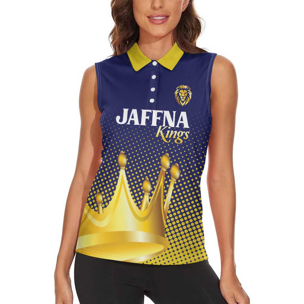 Custom Jaffna Cricket Kings Women Sleeveless Polo Shirt The Kings Of The North - Wonder Print Shop