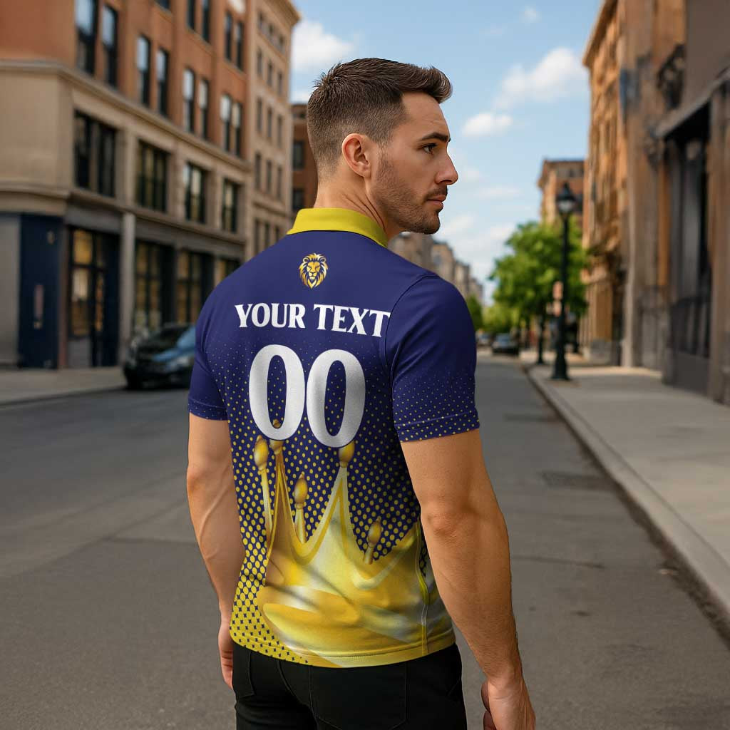 Custom Jaffna Cricket Kings Zipper Polo Shirt The Kings Of The North - Wonder Print Shop