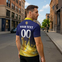 Custom Jaffna Cricket Kings Zipper Polo Shirt The Kings Of The North - Wonder Print Shop