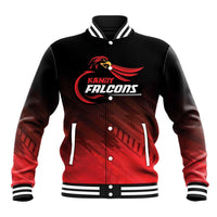 Custom Kandy Cricket Falcons Baseball Jacket Ready to Roar and Soar - Wonder Print Shop