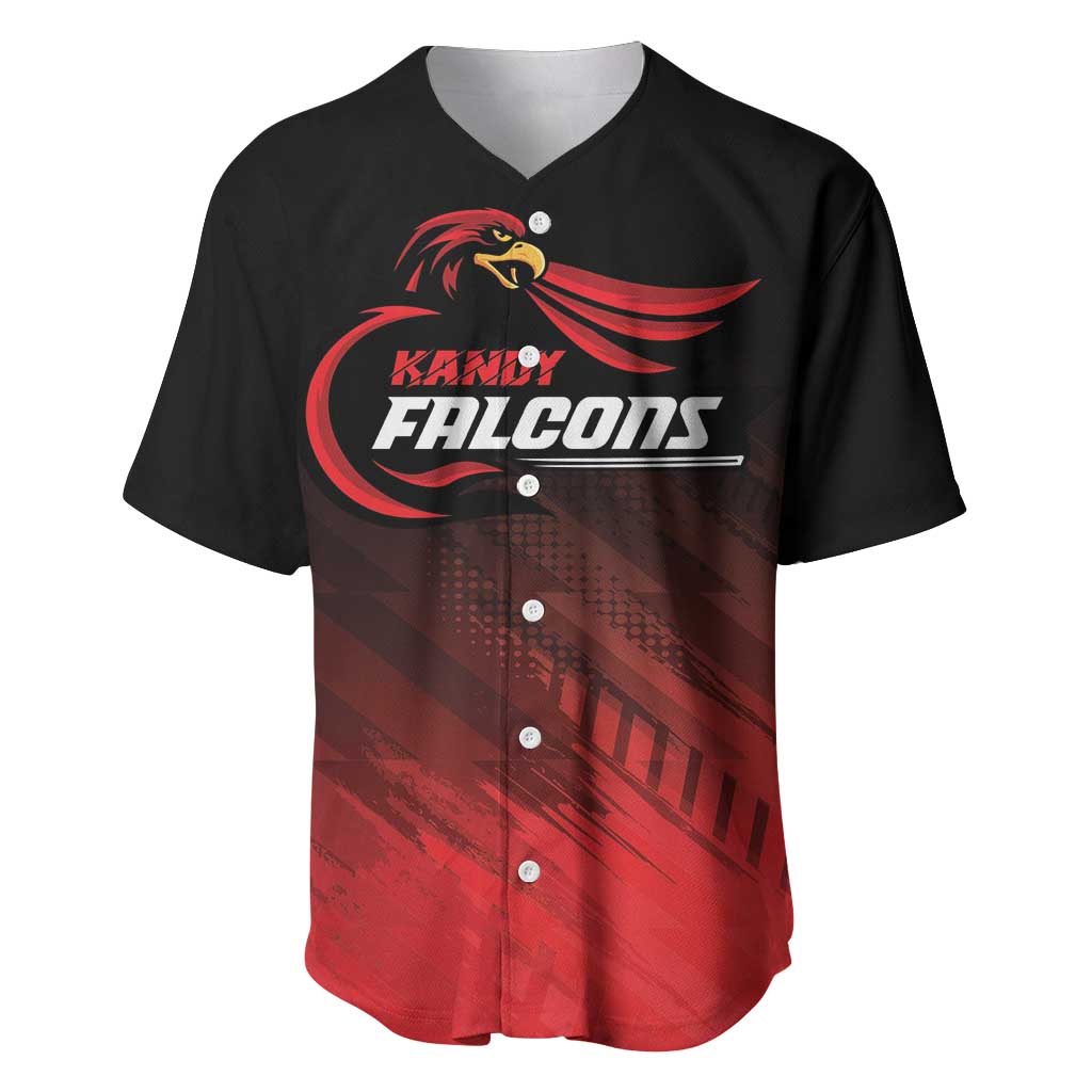 Custom Kandy Cricket Falcons Baseball Jersey Ready to Roar and Soar - Wonder Print Shop