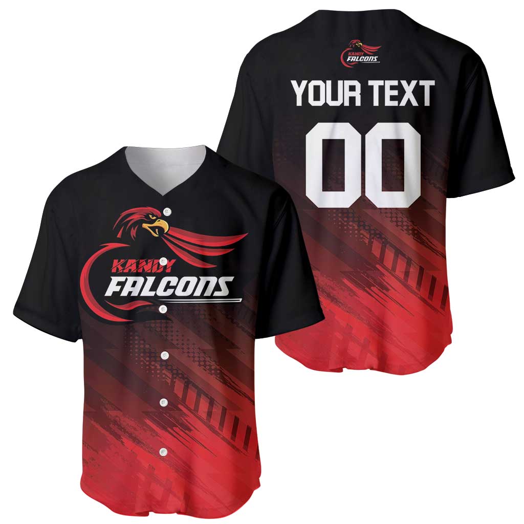 Custom Kandy Cricket Falcons Baseball Jersey Ready to Roar and Soar - Wonder Print Shop