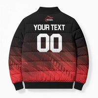 Custom Kandy Cricket Falcons Bomber Puffer Jacket Ready to Roar and Soar - Wonder Print Shop