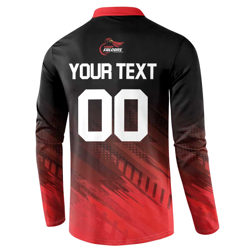 Custom Kandy Cricket Falcons Button Sweatshirt Ready to Roar and Soar - Wonder Print Shop