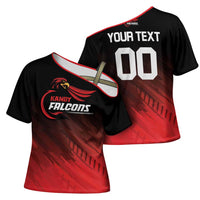 Custom Kandy Cricket Falcons Cross Shoulder Shirt Ready to Roar and Soar - Wonder Print Shop