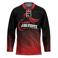 Custom Kandy Cricket Falcons Hockey Jersey Ready to Roar and Soar - Wonder Print Shop