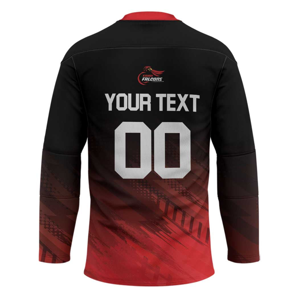 Custom Kandy Cricket Falcons Hockey Jersey Ready to Roar and Soar - Wonder Print Shop