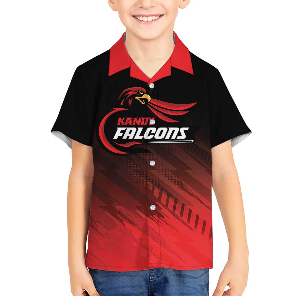 Custom Kandy Cricket Falcons Kid Hawaiian Shirt Ready to Roar and Soar - Wonder Print Shop