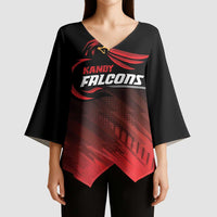 Custom Kandy Cricket Falcons Kimono Sleeve Blouse Ready to Roar and Soar - Wonder Print Shop