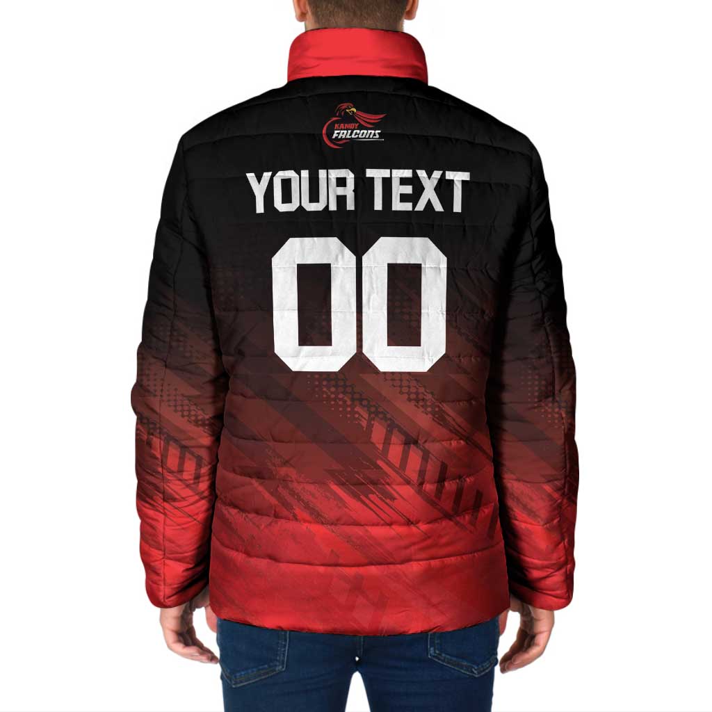 Custom Kandy Cricket Falcons Padded Jacket Ready to Roar and Soar - Wonder Print Shop