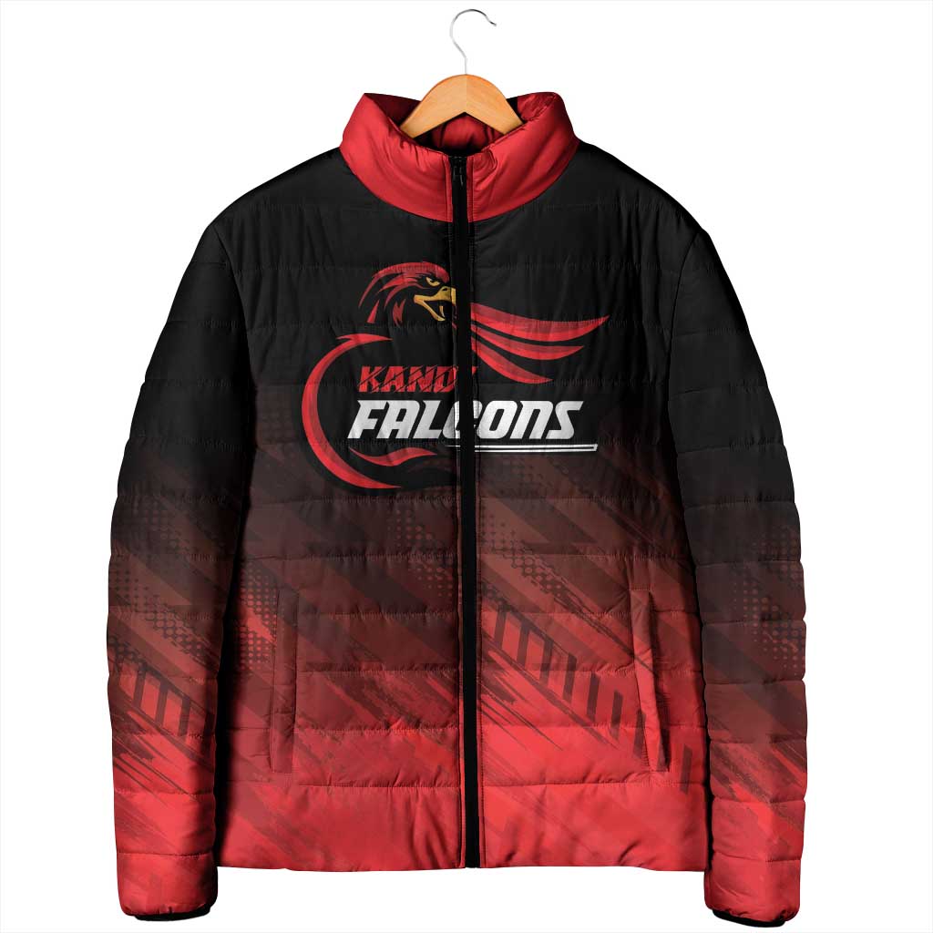 Custom Kandy Cricket Falcons Padded Jacket Ready to Roar and Soar - Wonder Print Shop