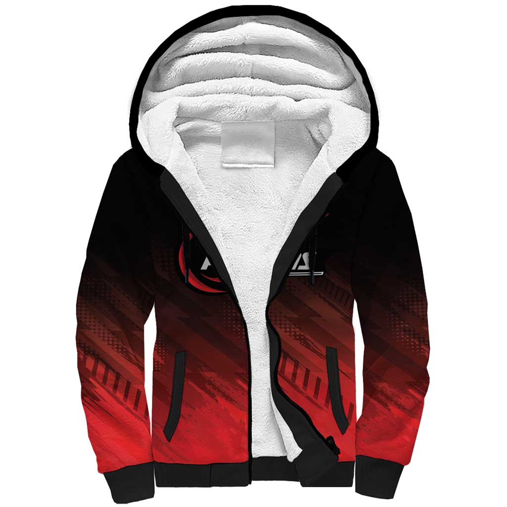 Custom Kandy Cricket Falcons Sherpa Hoodie Ready to Roar and Soar - Wonder Print Shop