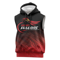 Custom Kandy Cricket Falcons Sleeveless Hoodie Ready to Roar and Soar - Wonder Print Shop