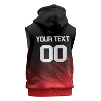 Custom Kandy Cricket Falcons Sleeveless Zip Hoodie Ready to Roar and Soar - Wonder Print Shop
