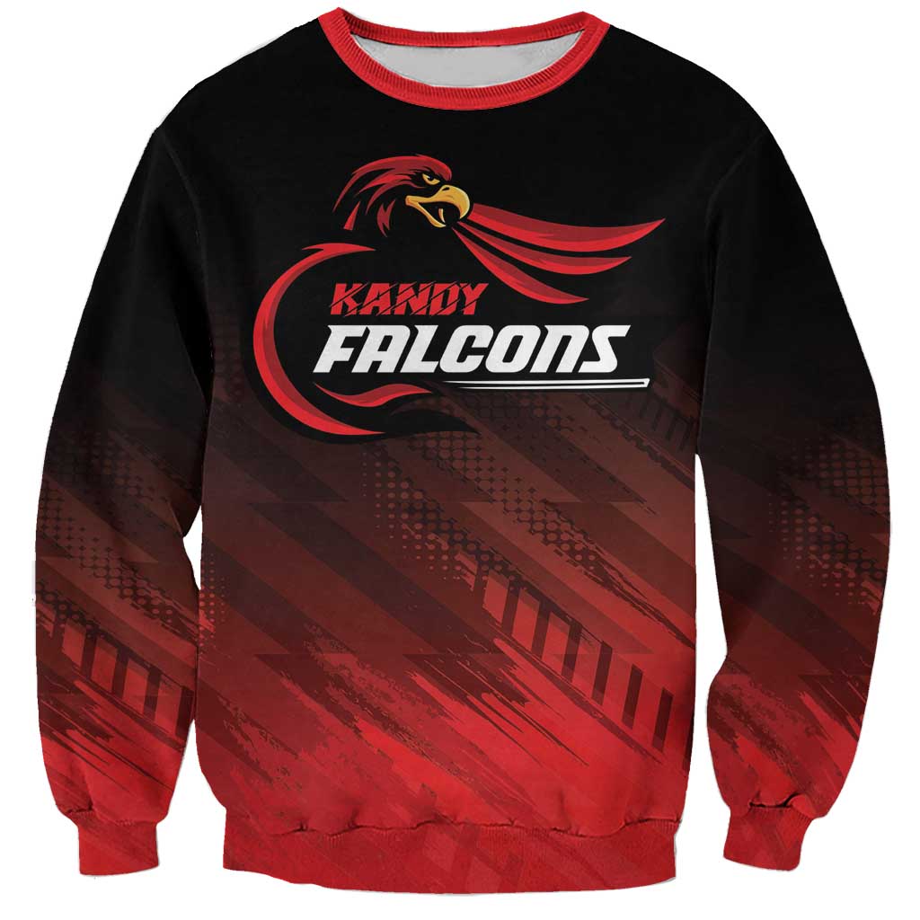 Custom Kandy Cricket Falcons Sweatshirt Ready to Roar and Soar - Wonder Print Shop