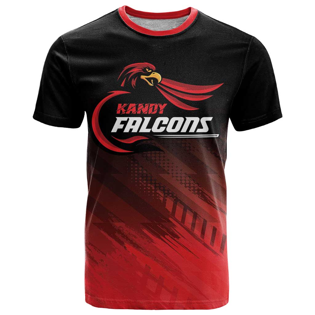 Custom Kandy Cricket Falcons T Shirt Ready to Roar and Soar - Wonder Print Shop
