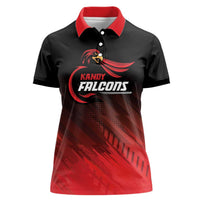 Custom Kandy Cricket Falcons Women Polo Shirt Ready to Roar and Soar - Wonder Print Shop