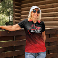 Custom Kandy Cricket Falcons Women Polo Shirt Ready to Roar and Soar - Wonder Print Shop