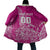 Custom New Zealand Rugby Silver Fern Cloak Aotearoa Kiwi Maori Pink Version - Wonder Print Shop