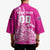 Custom New Zealand Rugby Silver Fern Kimono Aotearoa Kiwi Maori Pink Version - Wonder Print Shop