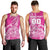 Custom New Zealand Rugby Silver Fern Men Tank Top Aotearoa Kiwi Maori Pink Version - Wonder Print Shop