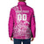 Custom New Zealand Rugby Silver Fern Padded Jacket Aotearoa Kiwi Maori Pink Version - Wonder Print Shop