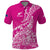 Custom New Zealand Rugby Silver Fern Polo Shirt Aotearoa Kiwi Maori Pink Version - Wonder Print Shop
