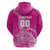 Custom New Zealand Rugby Silver Fern Zip Hoodie Aotearoa Kiwi Maori Pink Version - Wonder Print Shop