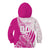 Custom New Zealand Rugby Silver Fern Kid Hoodie Aotearoa Maori Pink Version - Wonder Print Shop