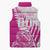 Custom New Zealand Rugby Silver Fern Sleeveless Puffer Jacket Aotearoa Maori Pink Version - Wonder Print Shop
