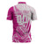 Custom New Zealand Rugby Silver Fern Zipper Polo Shirt Aotearoa Maori Pink Version - Wonder Print Shop