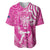 New Zealand Silver Fern Rugby All Pink Baseball Jersey Maori Tiki Player With Ta Moko Tribal - Wonder Print Shop