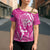 New Zealand Silver Fern Rugby All Pink Cross Shoulder Shirt Maori Tiki Player With Ta Moko Tribal - Wonder Print Shop