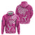 New Zealand Silver Fern Rugby All Pink Hoodie Maori Tiki Player With Ta Moko Tribal - Wonder Print Shop