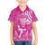 New Zealand Silver Fern Rugby All Pink Kid Hawaiian Shirt Maori Tiki Player With Ta Moko Tribal - Wonder Print Shop