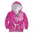 New Zealand Silver Fern Rugby All Pink Kid Hoodie Maori Tiki Player With Ta Moko Tribal - Wonder Print Shop