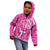 New Zealand Silver Fern Rugby All Pink Kid Hoodie Maori Tiki Player With Ta Moko Tribal - Wonder Print Shop