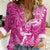 New Zealand Silver Fern Rugby All Pink Women Casual Shirt Maori Tiki Player With Ta Moko Tribal - Wonder Print Shop