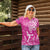 New Zealand Silver Fern Rugby All Pink Women Polo Shirt Maori Tiki Player With Ta Moko Tribal - Wonder Print Shop