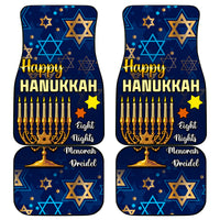 Hanukkah Festival Car Mats Eight Nights Menorah Dreidel - Wonder Print Shop