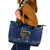 Hanukkah Festival Leather Tote Bag Eight Nights Menorah Dreidel - Wonder Print Shop