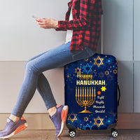 Hanukkah Festival Luggage Cover Eight Nights Menorah Dreidel - Wonder Print Shop