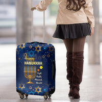 Hanukkah Festival Luggage Cover Eight Nights Menorah Dreidel - Wonder Print Shop