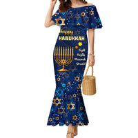 Personalised Hanukkah Festival Mermaid Dress Eight Nights Menorah Dreidel - Wonder Print Shop