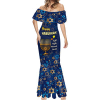 Personalised Hanukkah Festival Mermaid Dress Eight Nights Menorah Dreidel - Wonder Print Shop