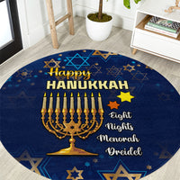 personalised-hanukkah-festival-round-carpet-eight-nights-menorah-dreidel