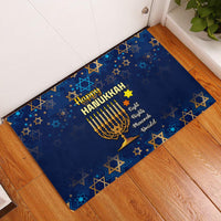 Hanukkah Festival Rubber Doormat Eight Nights Menorah Dreidel - Wonder Print Shop