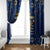 Hanukkah Festival Window Curtain Eight Nights Menorah Dreidel - Wonder Print Shop