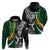 Custom New Zealand and South Africa Rugby Hoodie Silver Fern Protea Pattern World Cup 2023 - Wonder Print Shop